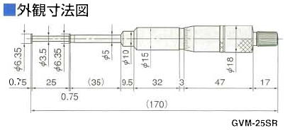 ミツトヨ 146シリーズ グルーブマイクロメーター GVM-NR・GVM-R