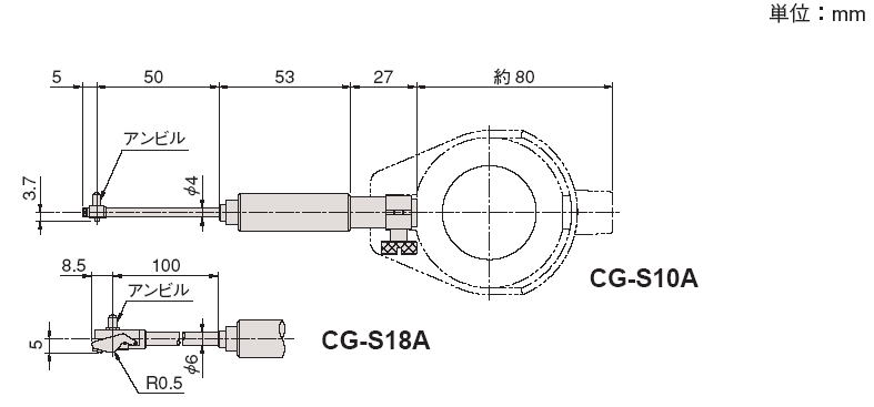 ミツトヨ 小口径シリンダーゲージ（５１１−２０９） CG-S10A(511-209) (6-10MM) MTW16 