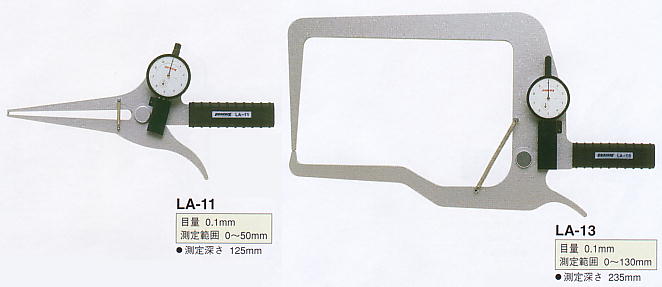 売り出し 測定器 工具のイーデンキ尾崎製作所 PEACOCK LA-14 ダイヤルキャリパーゲージ LA 外測 タイプ 外径 厚さ測定用 ピーコック  PK132012 LA14