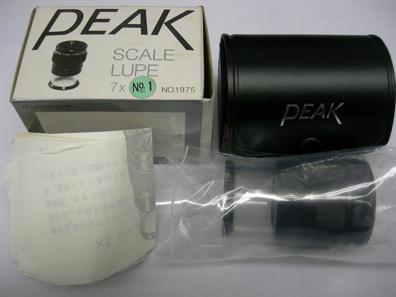 東海産業　ピーク　PEAK　スケールルーペ　NO.1975 7x NO.1ﾂｷ（ケース綺麗）在庫特価品